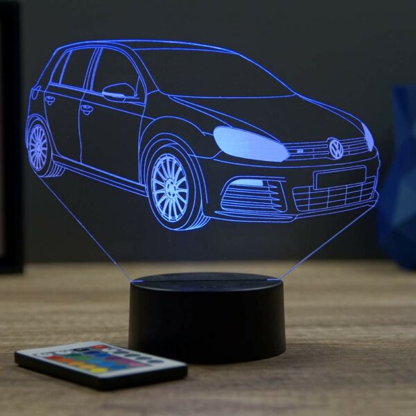 Lampe illusion 3D VW Golf 6 R