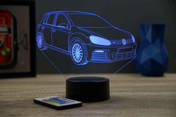 Lampe illusion 3D VW Golf 6 R