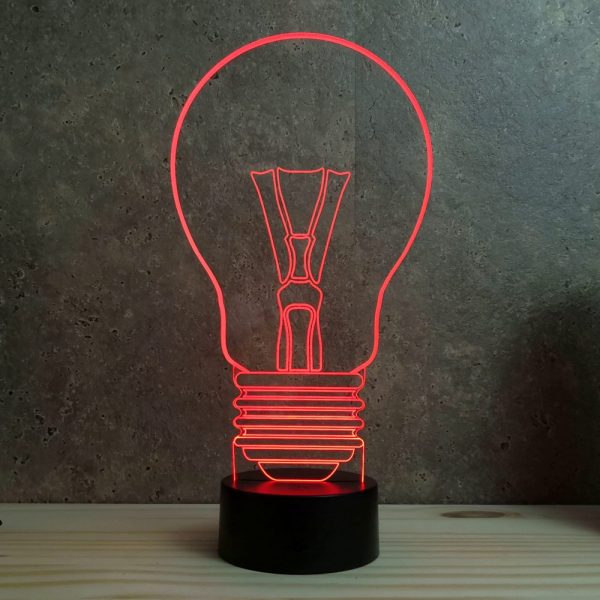 Lampe illusion 3D Ampoule bulbe