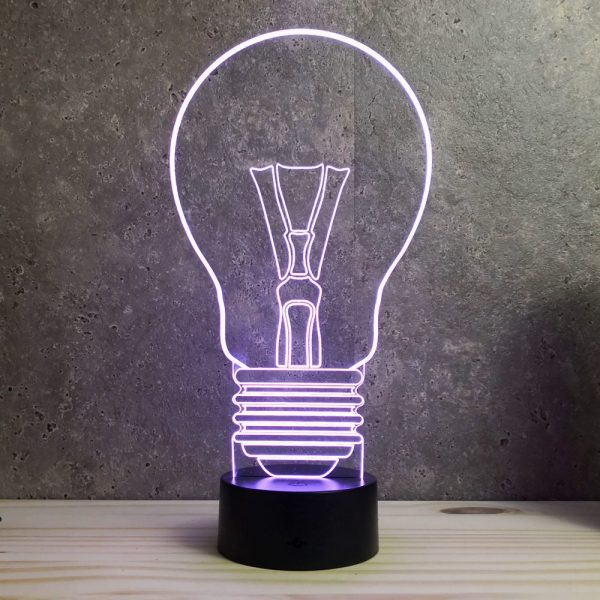 Lampe illusion 3D Ampoule bulbe