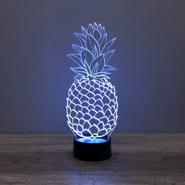 Lampe illusion 3D Ananas