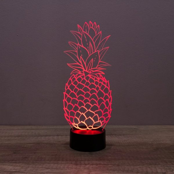 Lampe illusion 3D Ananas