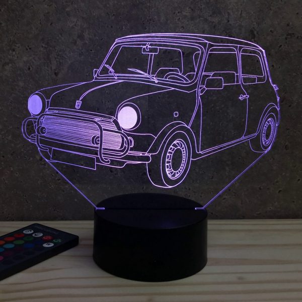 Lampe illusion 3D Austin Mini