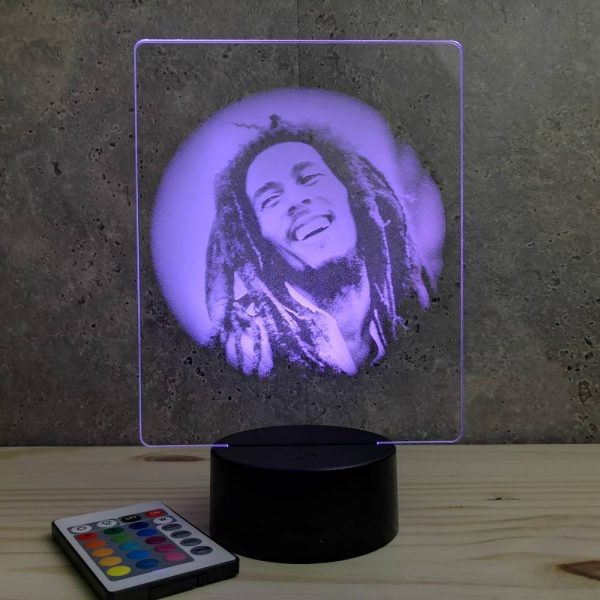 Lampe illusion 3D Bob Marley