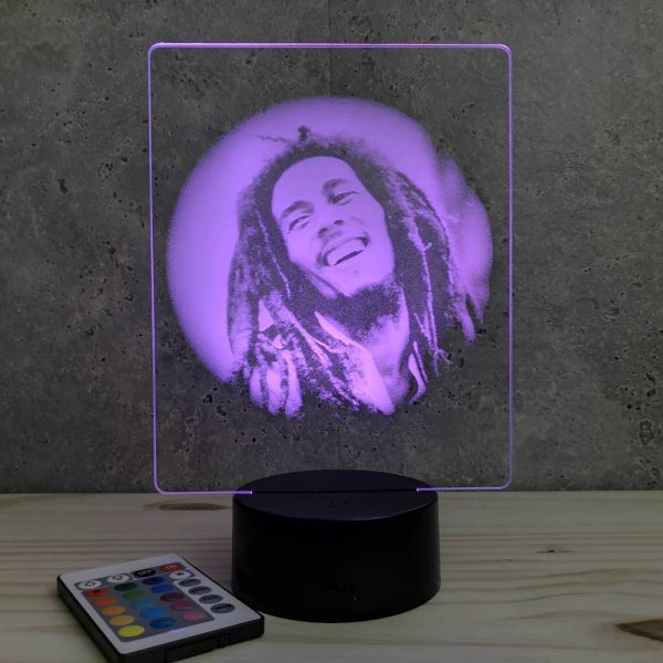 Lampe illusion 3D Bob Marley