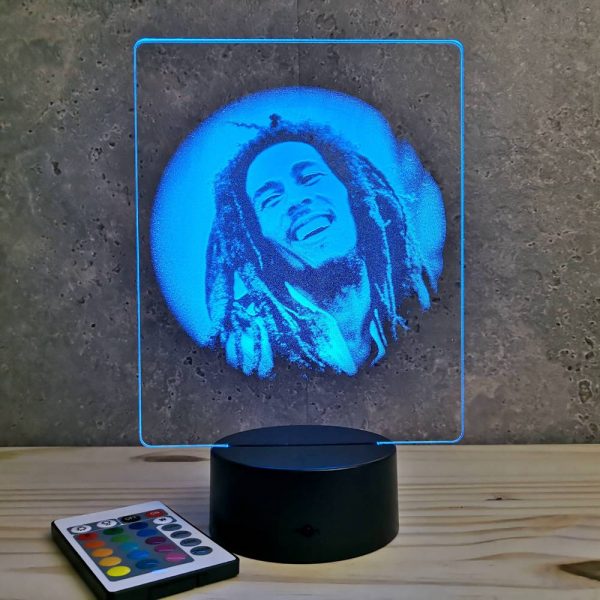 Lampe illusion 3D Bob Marley