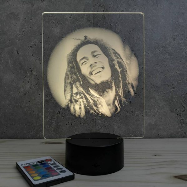 Lampe illusion 3D Bob Marley