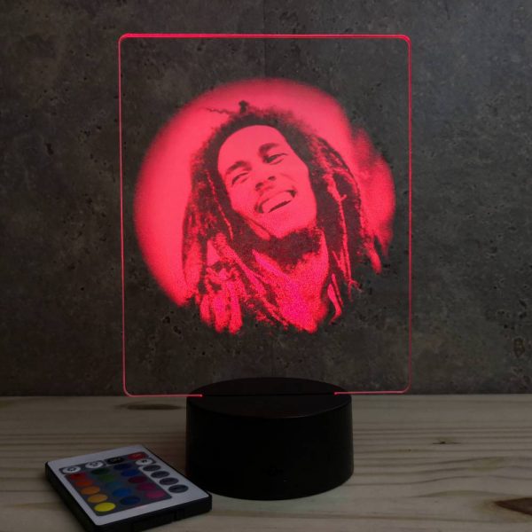 Lampe illusion 3D Bob Marley