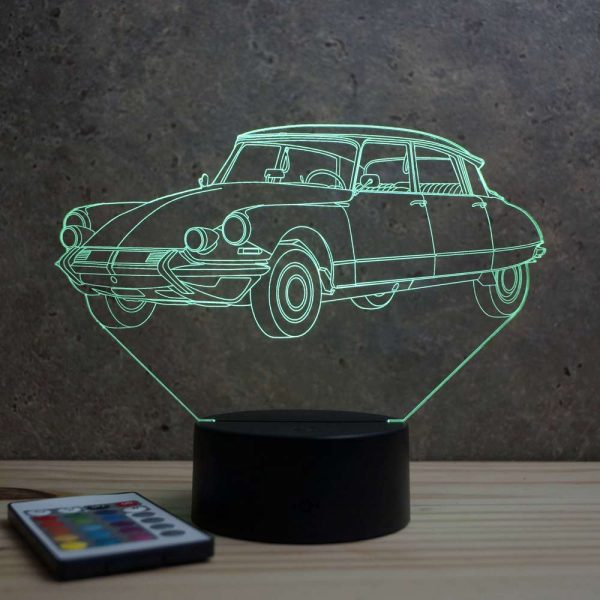 Lampe illusion 3D Citroën DS Pallas 1964