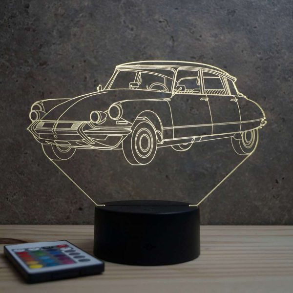 Lampe illusion 3D Citroën DS Pallas 1964