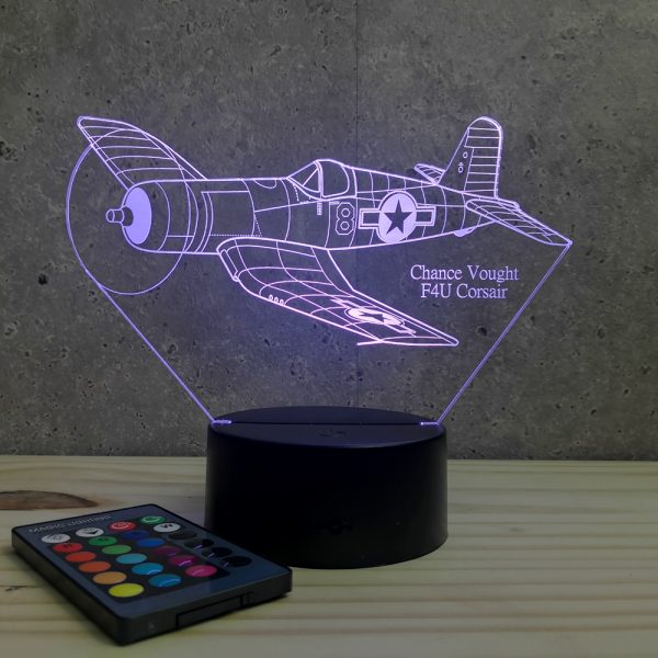 Lampe illusion 3D Corsair F4U