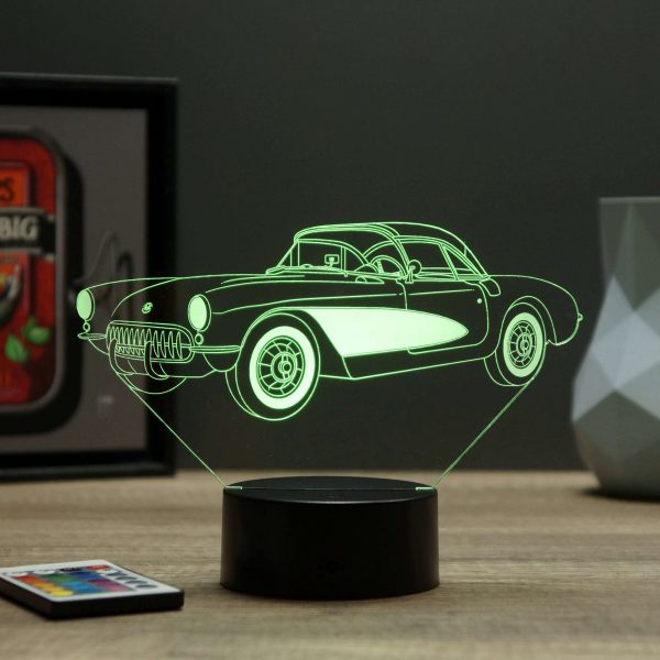 Lampe illusion 3D Corvette C1 1957