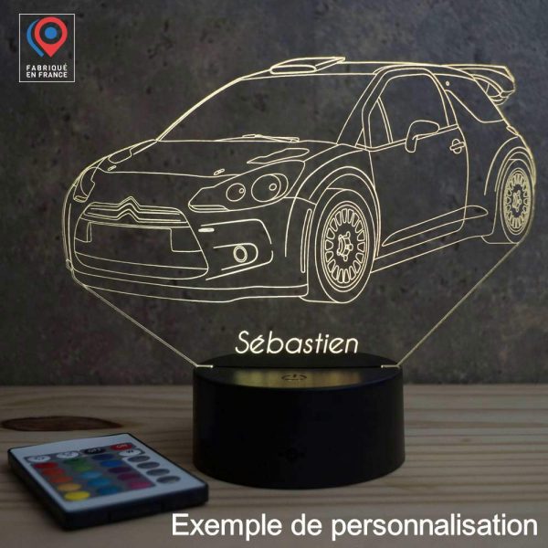 Lampe illusion 3D Citroën DS3 Rally