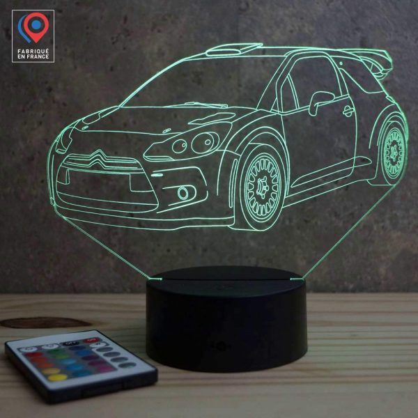 Lampe illusion 3D Citroën DS3 Rally