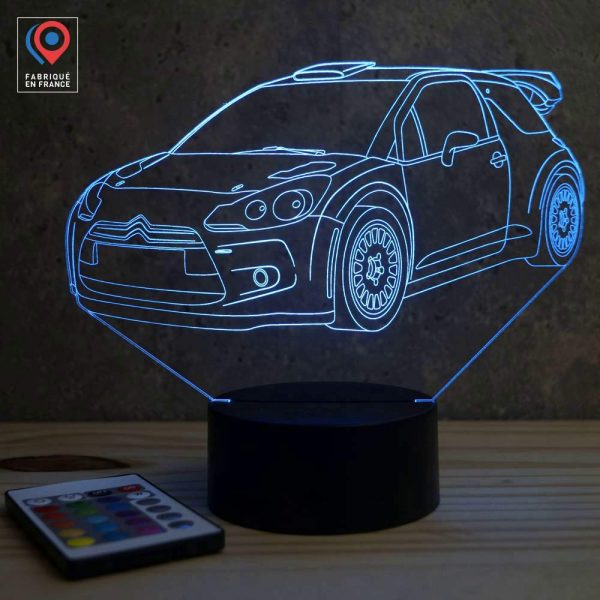 Lampe illusion 3D Citroën DS3 Rally