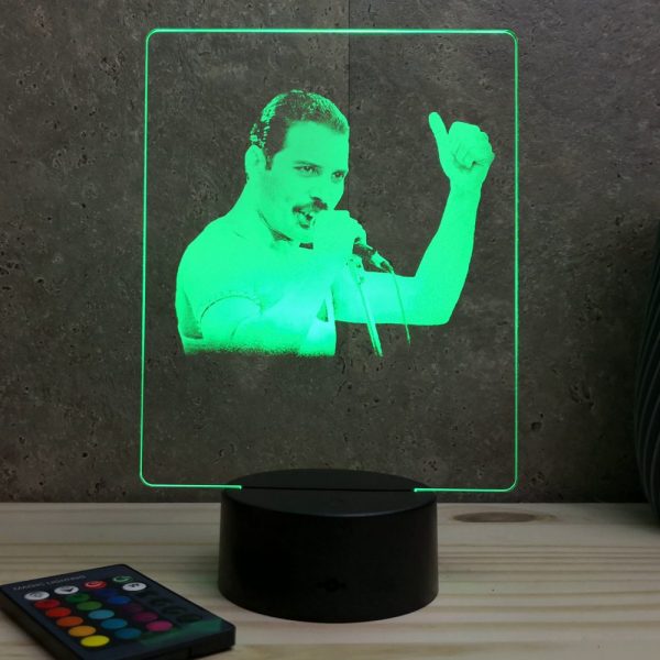 Lampe illusion 3D Freddie Mercury