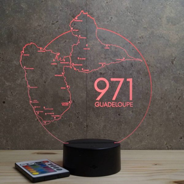 Lampe illusion 3D Guadeloupe