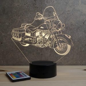 Lampe illusion 3D Indian Vintage