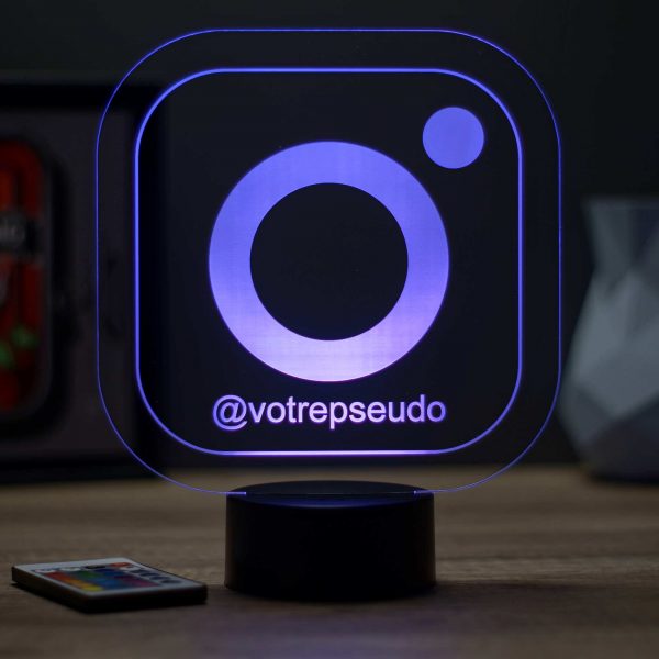 Lampe illusion 3D Instagram