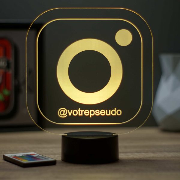 Lampe illusion 3D Instagram