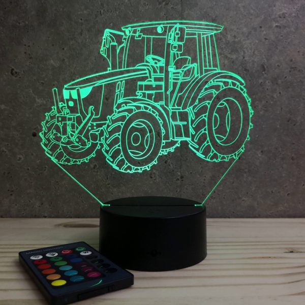 Lampe illusion 3D Tracteur John Deere