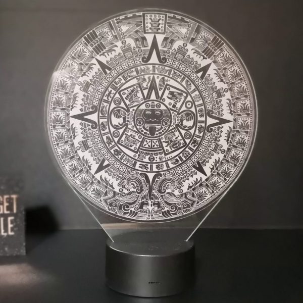 Lampe illusion 3D Calendrier Maya