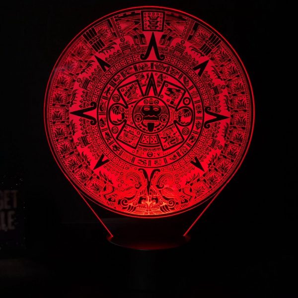Lampe illusion 3D Calendrier Maya