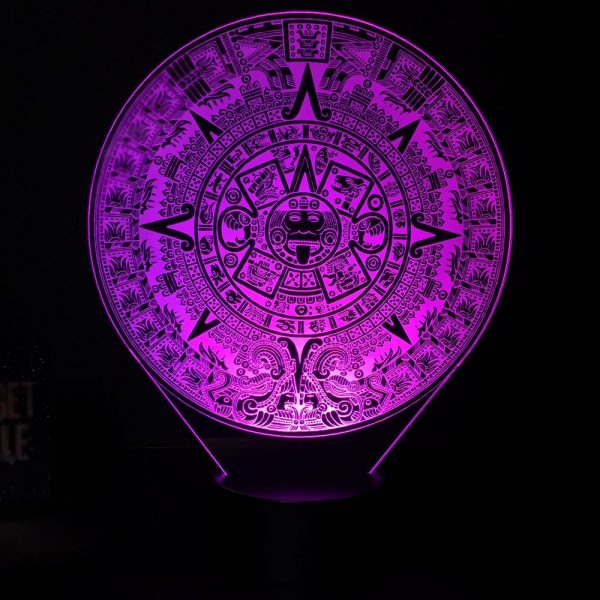 Lampe illusion 3D Calendrier Maya