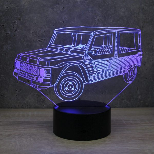 Lampe illusion 3D Citroën Méhari