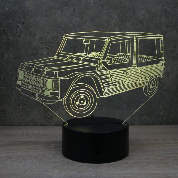 Lampe illusion 3D Citroën Méhari