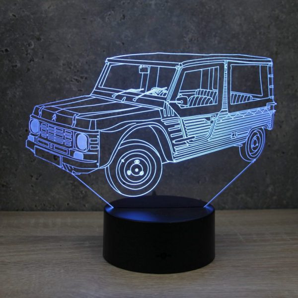 Lampe illusion 3D Citroën Méhari