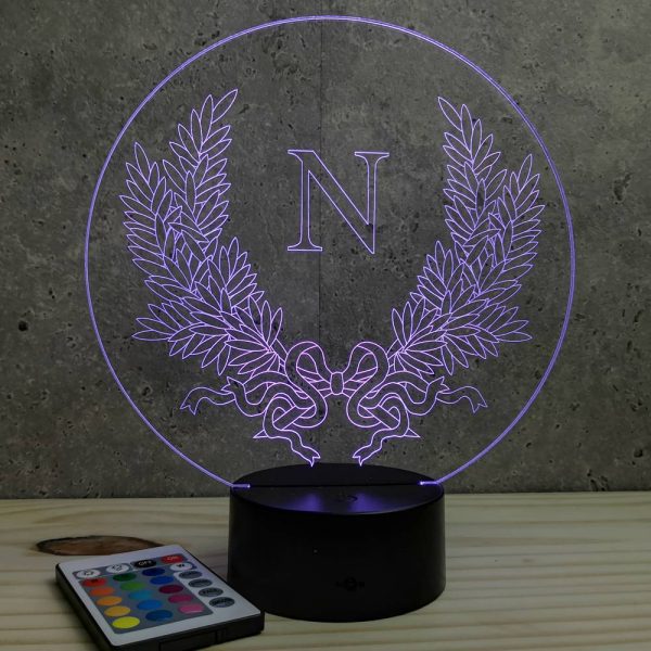 Lampe illusion 3D emblème Napoléon