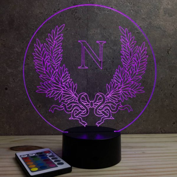 Lampe illusion 3D emblème Napoléon