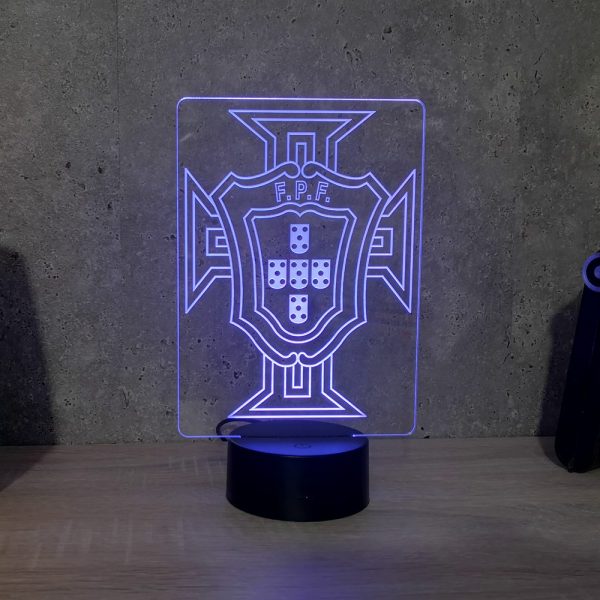Lampe illusion 3D Equipe du Portugal