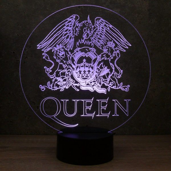 Lampe illusion 3D Queen