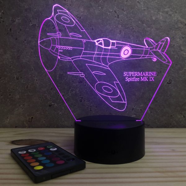 Lampe illusion 3D SpitFire Supermarine