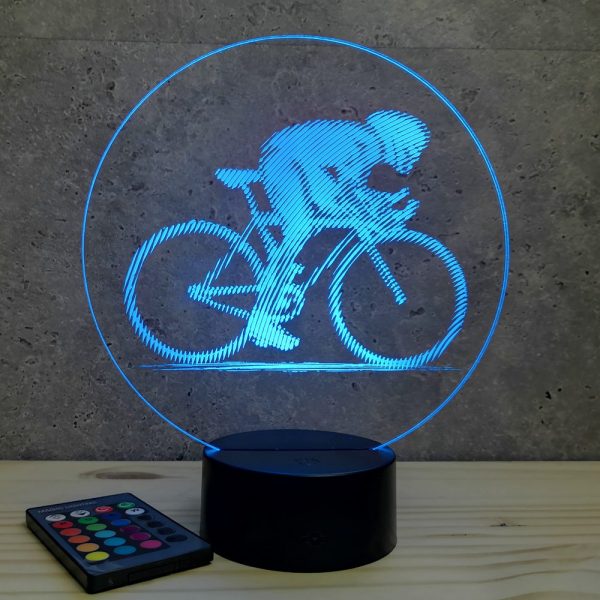 Lampe illusion 3D Vélo Sprinteur