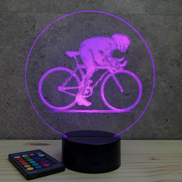 Lampe illusion 3D Vélo Sprinteur