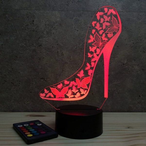 Lampe illusion 3D Talon Haut