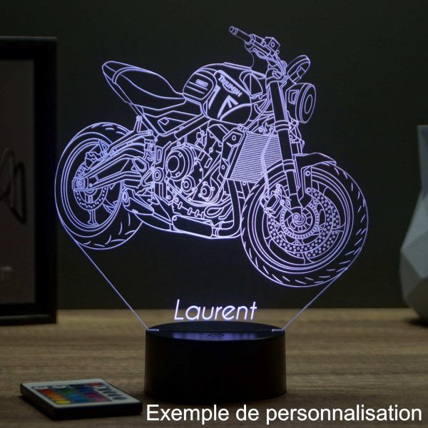 Lampe illusion 3D Triumph Trident 660