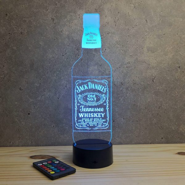 Lampe illusion 3D bouteille de Whisky