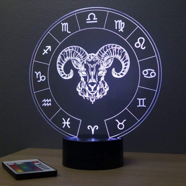 Lampe illusion 3D Astrologie Bélier