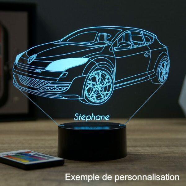 Lampe illusion 3D Mégane 3 RS