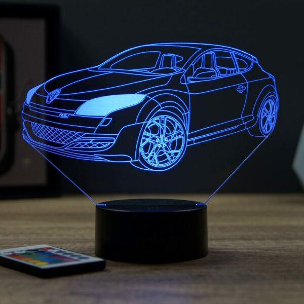 Lampe illusion 3D Mégane 3 RS