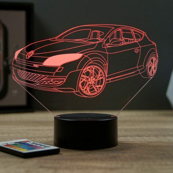 Lampe illusion 3D Mégane 3 RS