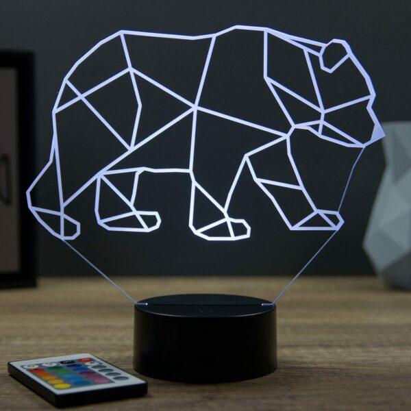 Lampe illusion3D Ours Origami