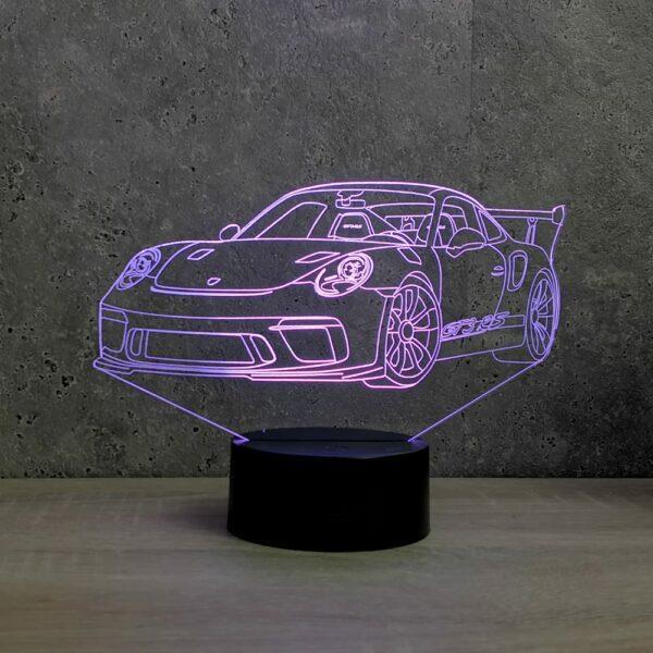 Lampe illusion 3D Porsche 911 GT3RS
