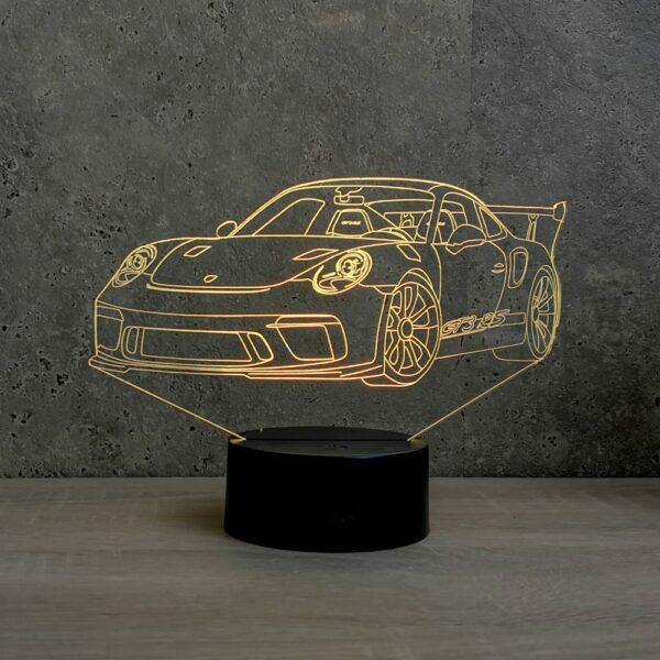 Lampe illusion 3D Porsche 911 GT3RS