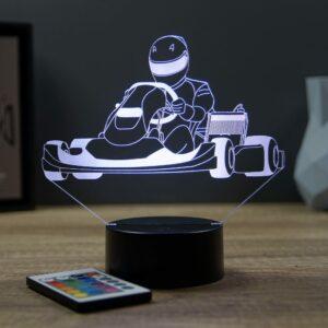 Lampe illusion 3D Karting