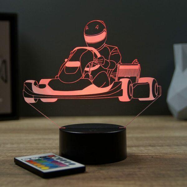 Lampe illusion 3D Karting
